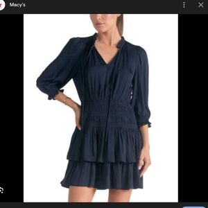 Elan Black Long Sleeve Dress